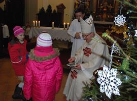 Štědrovečerní mše svatá pro rodiny s biskupem Janem